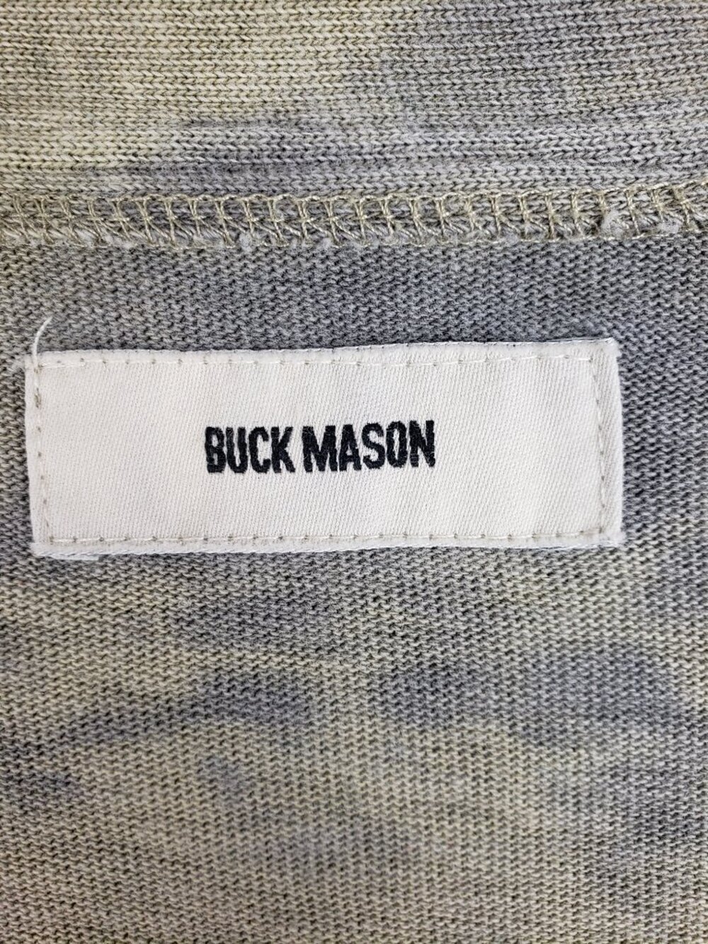 Buck Mason Cotton Cardigan 3-Pocket V-Neck Neutral Dyed Womens Medium - Picture 4 of 7